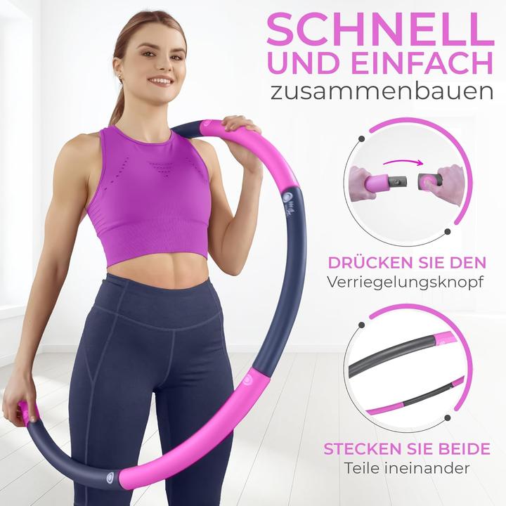 Actual product image SummerFan Hula Hoop Reifen für Anfänger (100 cm, 1500 g)