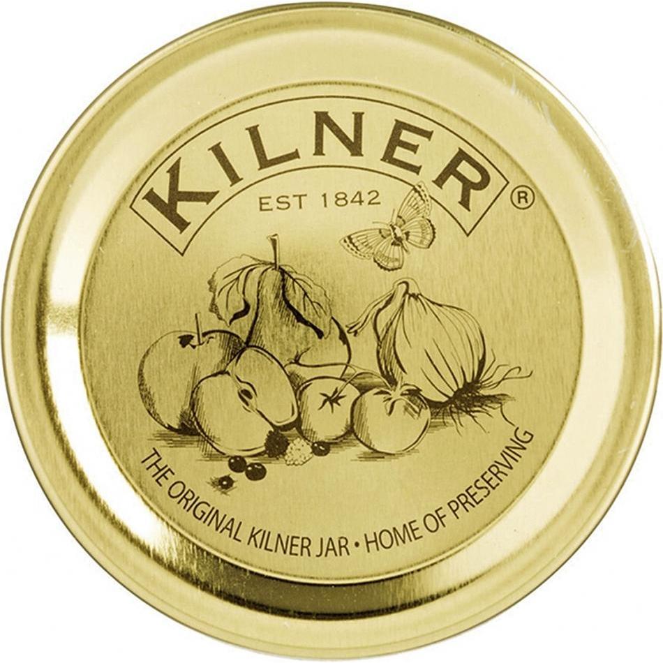 Kilner 12er Set - Vakuumdichtungen für Weithalsgläser, Einmachgläser, Gold