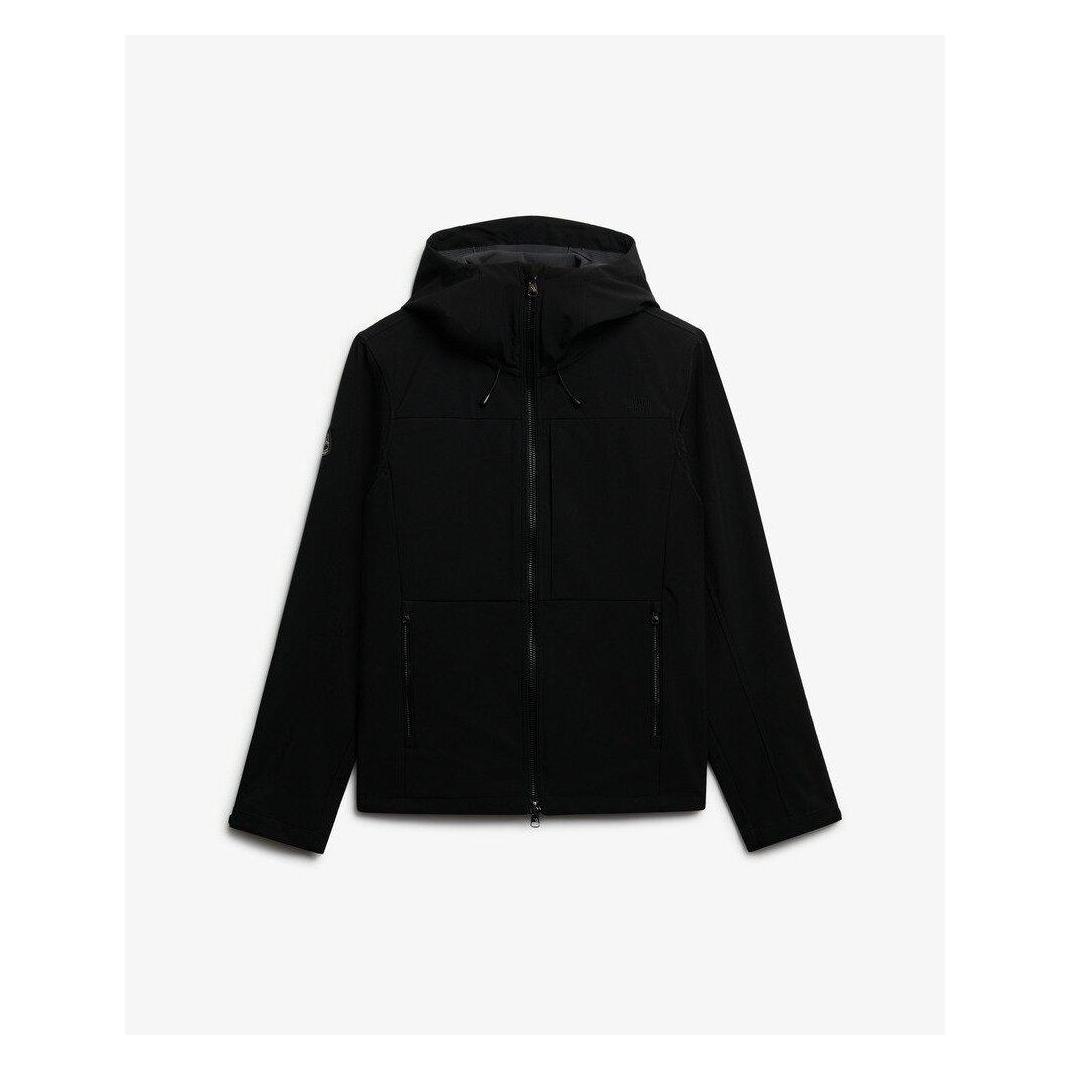 Superdry, Herren, Outdoorjacken, Wanderjacke Mit Kapuze (Xl), Schwarz, Xl