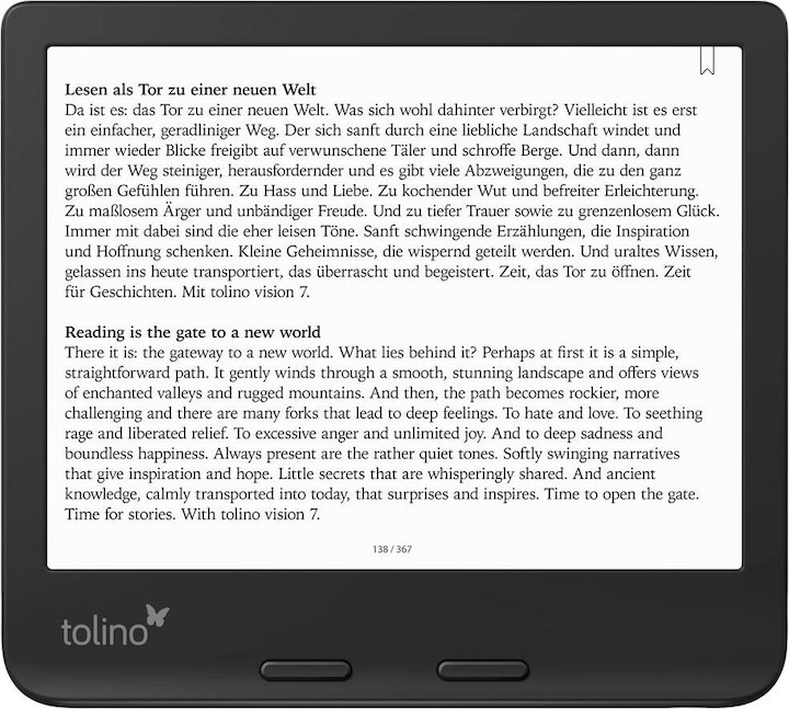 Produktbild tolino Vision Color (7", 32 GB, Schwarz)