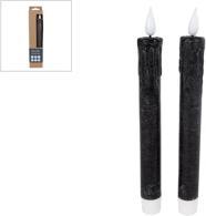 Kerze Led-Fernbedienung Schwarz Set 2 (2 x)
