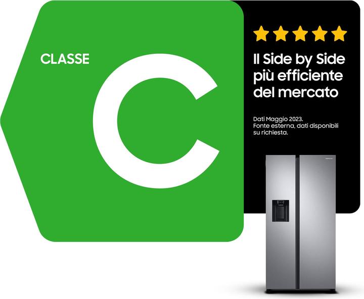 Image du produit Samsung RS68A884CSL Réfrigérateur côte à côte Installation gratuite 635 (635 l)