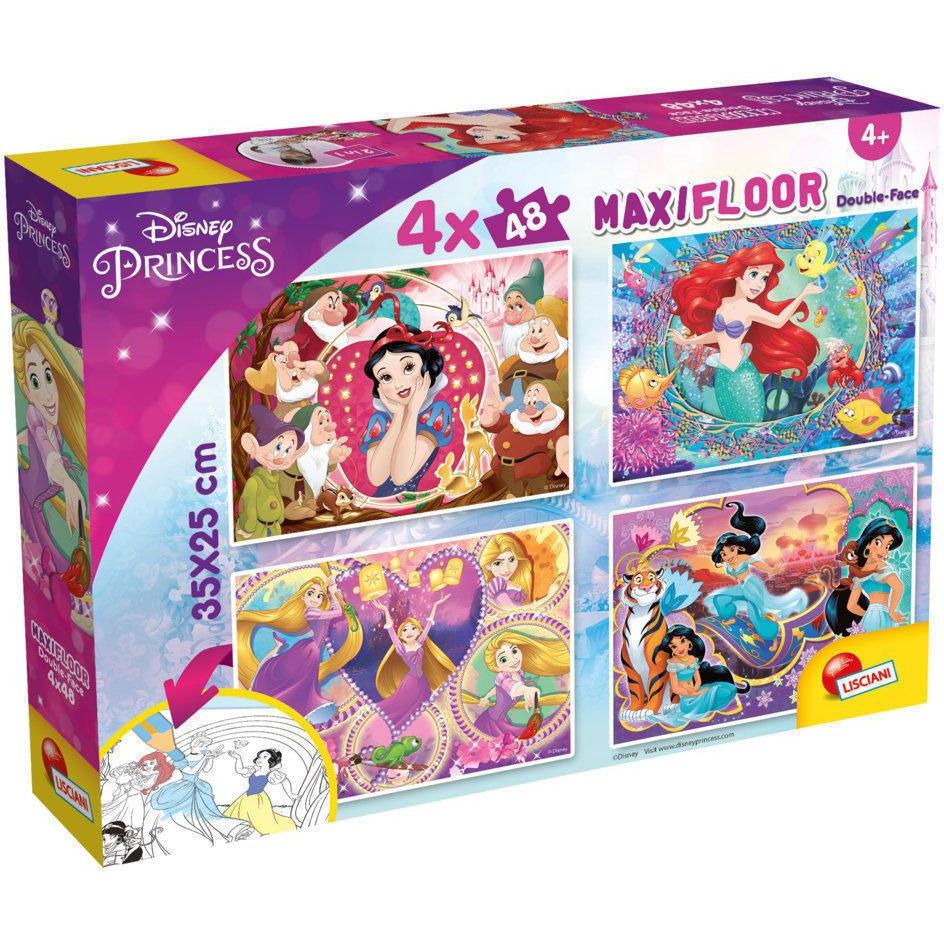 Lisciani Disney Puzzle Maxifloor 4 X 48 Princess (48 Teile)