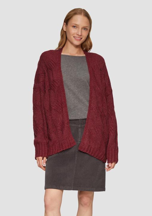 Produktbild S.Oliver Strickjacke Strickjacke mit Zopfmuster im Relaxed Fit (40)