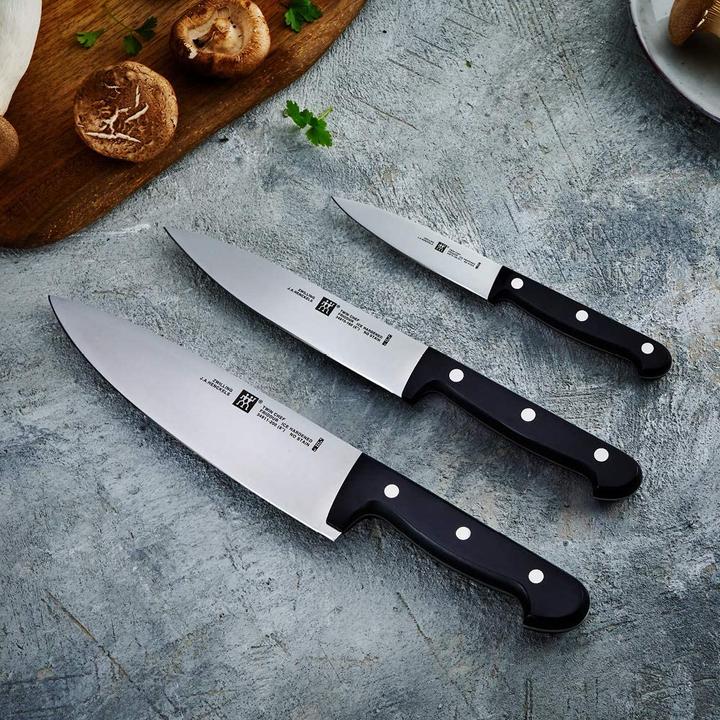 Actual product image Zwilling TWIN Chef 2 Knife Set 3-piece Larding- Meat- Cooking Knife (10 cm)