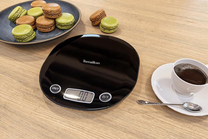 Produktbild Terraillon Küchenwaage Macaron + Noir intense