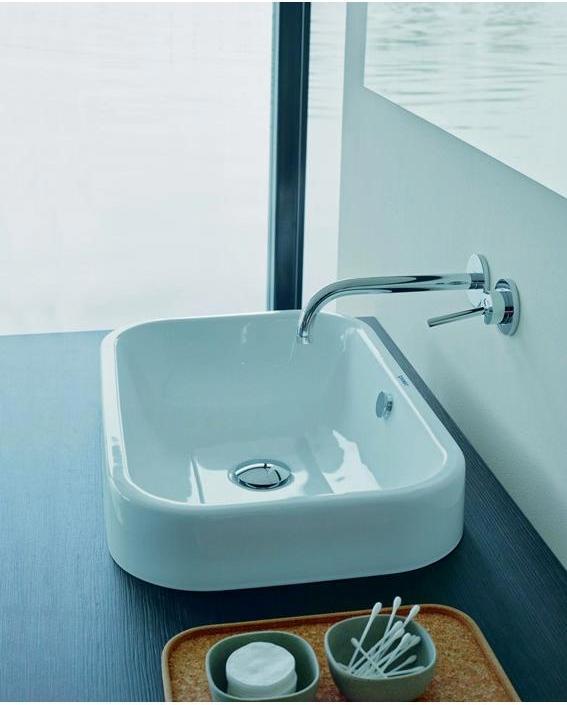 Produktbild Duravit Aufsatzbecken HAPPY D.2 m ÜL o HLB 600x400mm geschli o HL we WG (400 mm, 600 mm)