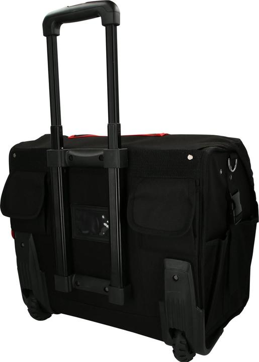 Actual product image KS Tools ROLLBAG Universal tool bag XL, with telescopic trolley, black-red