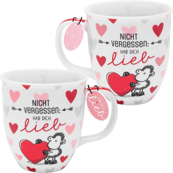 Immagine prodotto Sheepworld Motivo della tazza "Love you" (400 ml, 1 x)