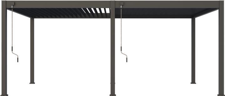 Produktbild Weide Pergola Deluxe Plus 4x6m mit Lamellendach Anthrazit (400 cm, 600 cm)