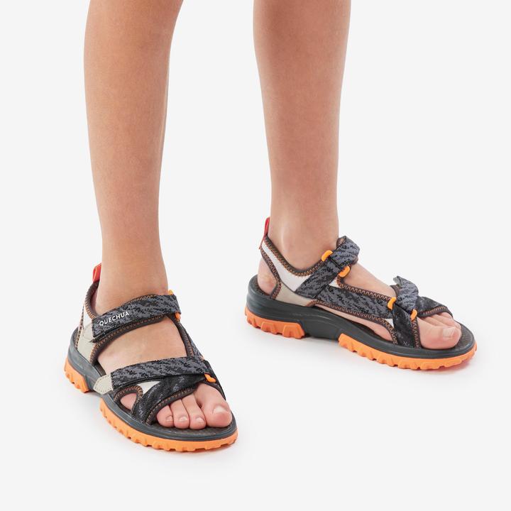 Actual product image Quechua Sandalen Kinder Wandern - NH500 grau/schwarz (38, 39)