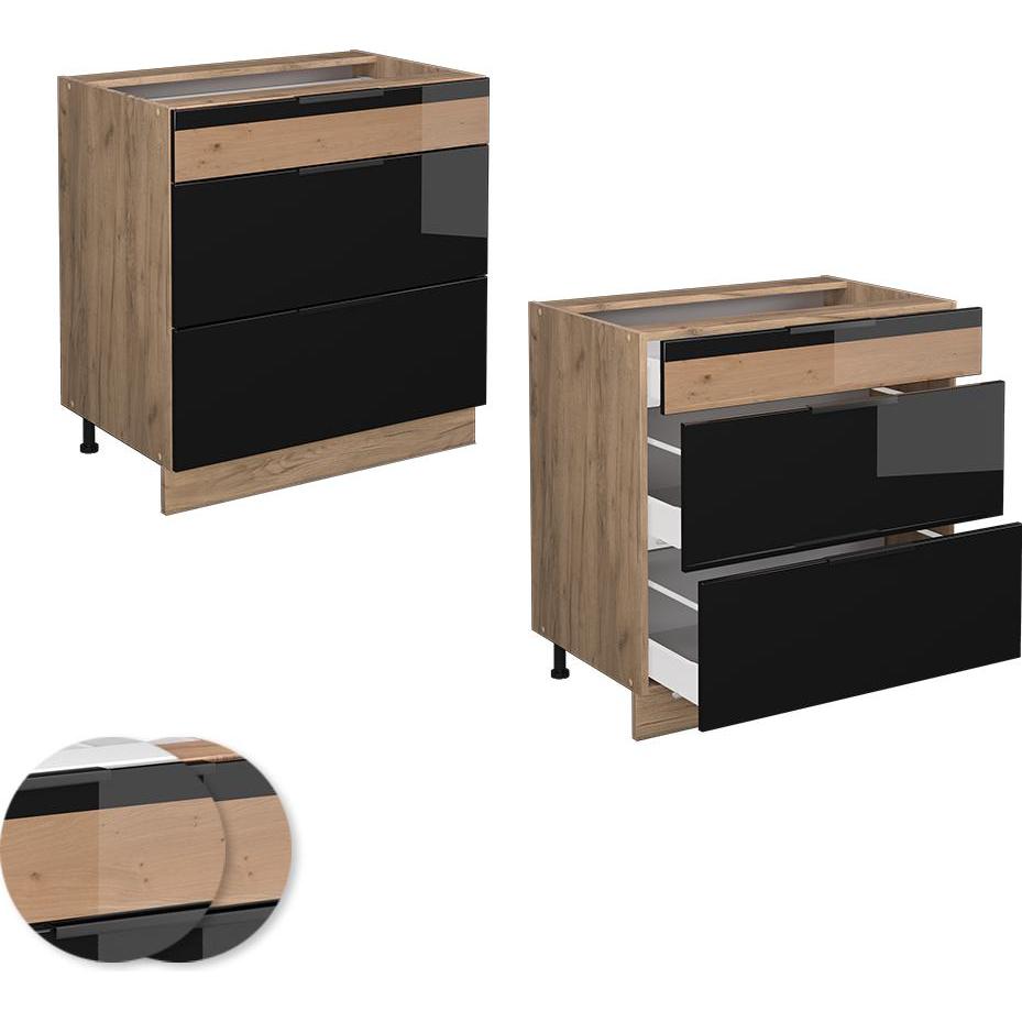 Vicco, Regal, Küchenschränke Fame-Line (80 x 51.5 x 81.5 cm)