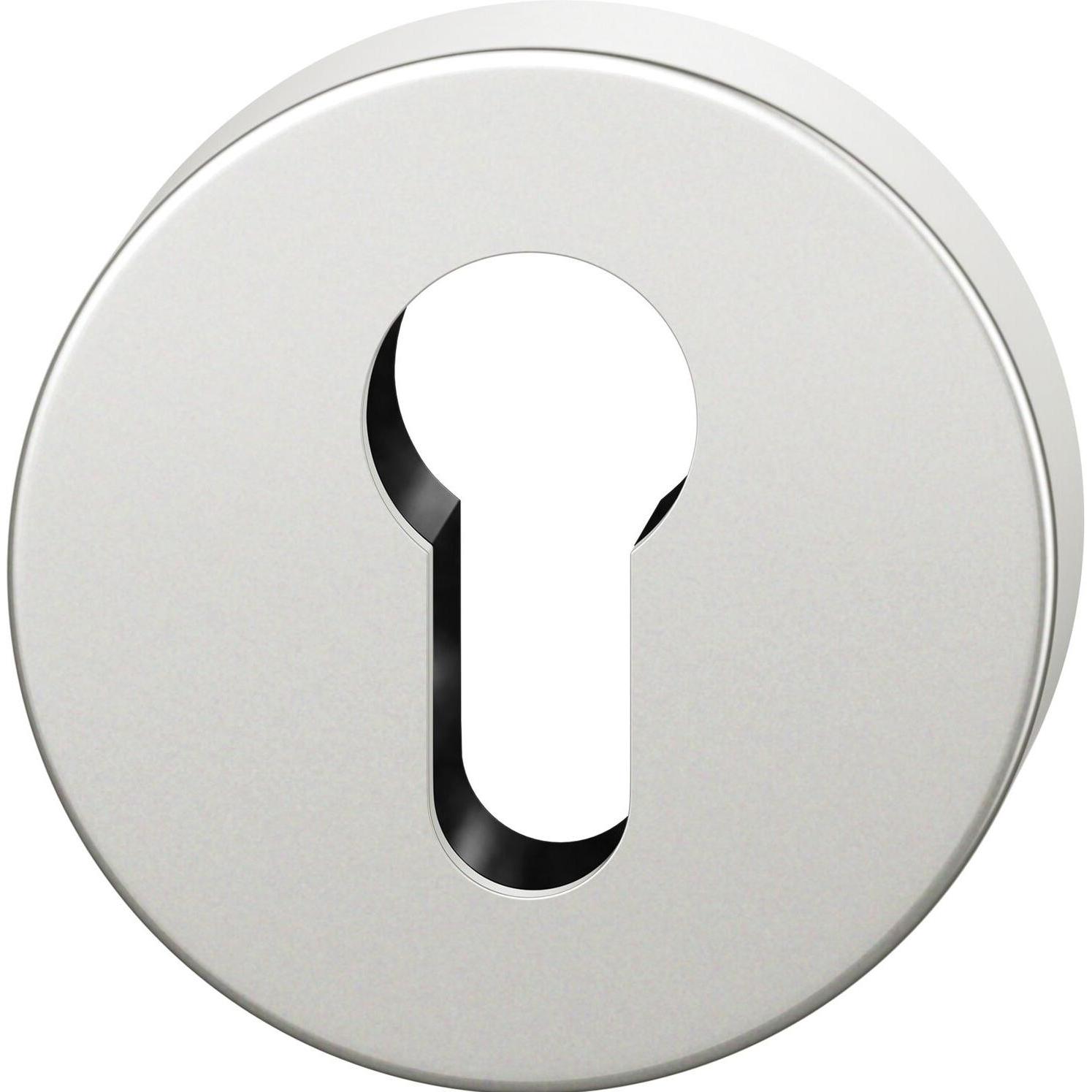 FSB, Türgriff + Fenstergriff, Zylinderrosette rund 17 1735 01510 AGL, Aluminium silber eloxiert (Türgarnitur)