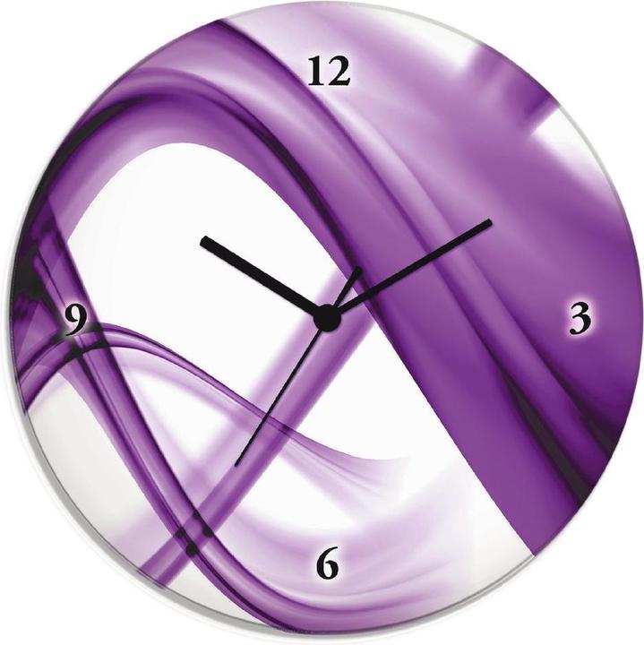 Image du produit Artland Horloge murale Composition abstraite (violet) (30 cm)