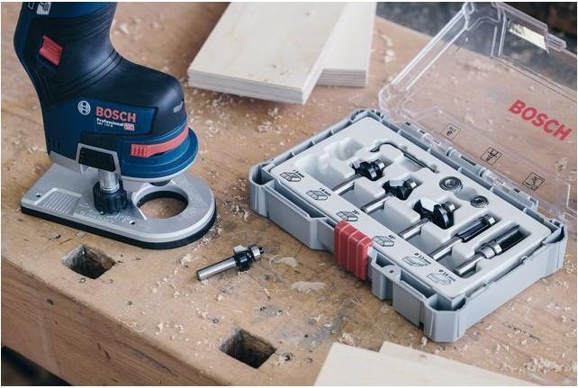 Image du produit Bosch Professional Zubehör Jeu de 15 fraises, queue de 8 mm pour fraiseuses à main