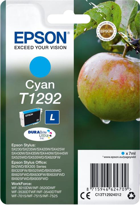 Actual product image Epson Ink Cartr Durabrite Cyan (C)