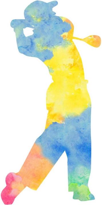 Produktbild Trenddeko Aquarell Golfer 02 (59 x 120 cm)
