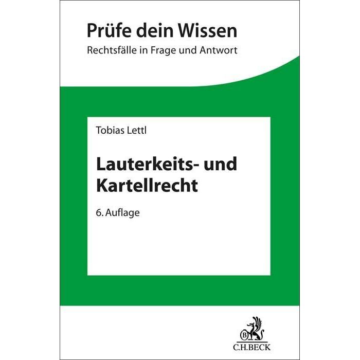 Wettbewerbs- und Kartellrecht, Fachbücher von Tobias Lettl, Hans-Peter Schwintowski