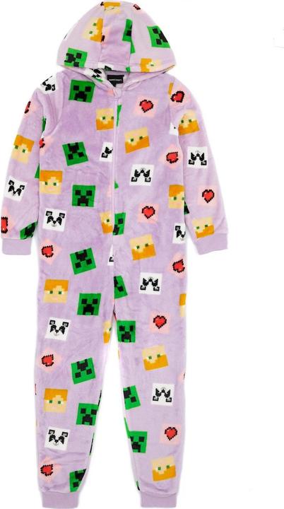 Image du produit Minecraft Combinaison de nuit All-Over Print pour filles (146, 152)