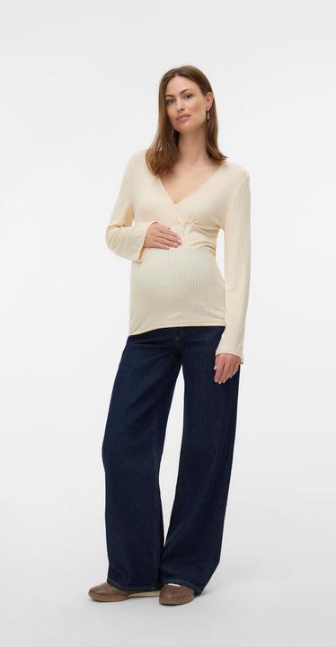 Actual product image Mamalicious Normal geschnitten V-Ausschnitt Top Bluse (XL)