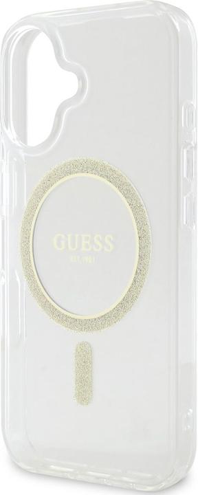 Image du produit Guess GUHMP16SHFGERET iPhone 16 6.1" przeźroczysty/transparent hardcase IML Glitter Circle MagSafe (Apple iPhone 16)