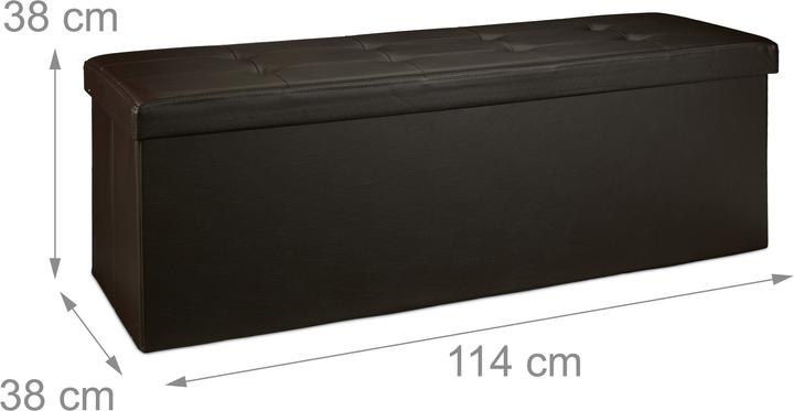 Produktbild Relaxdays Faltbare Sitzbank (114 cm)