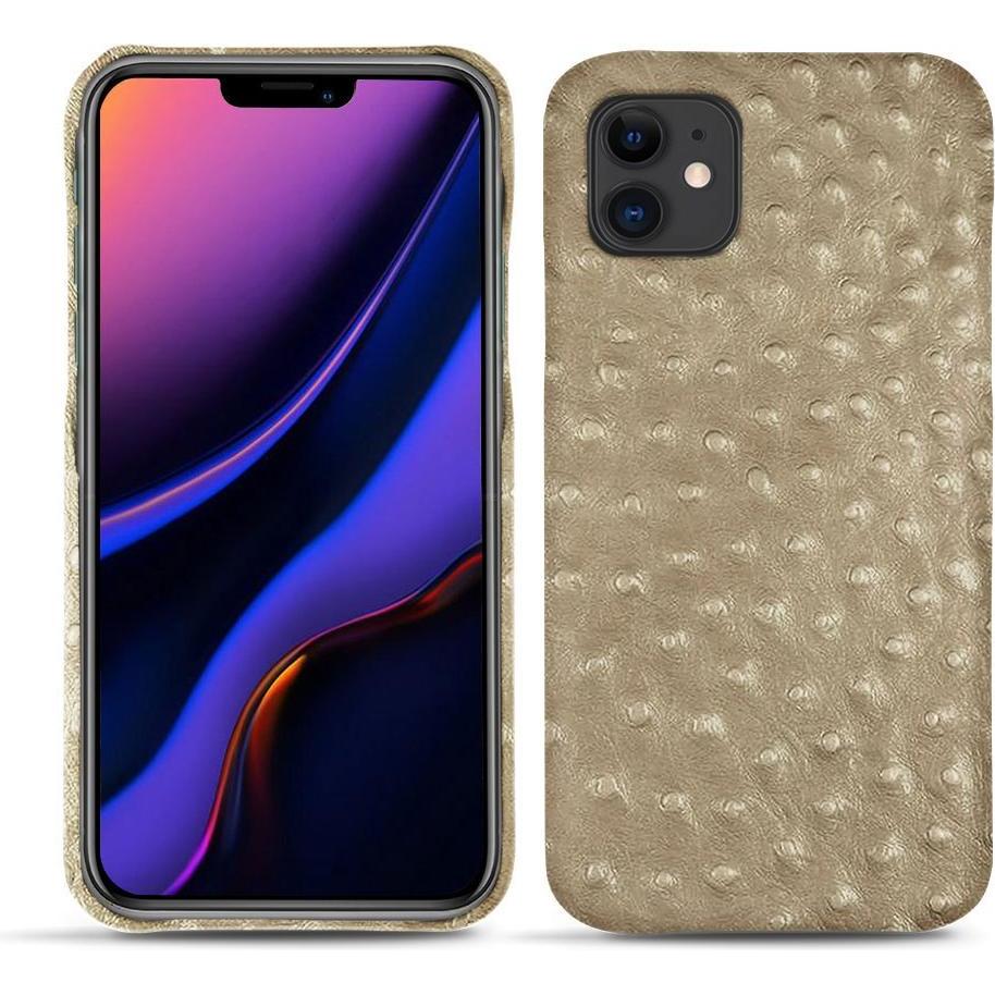 Noreve Lederschutzhülle (Apple iPhone 11), Smartphone Hülle, Beige
