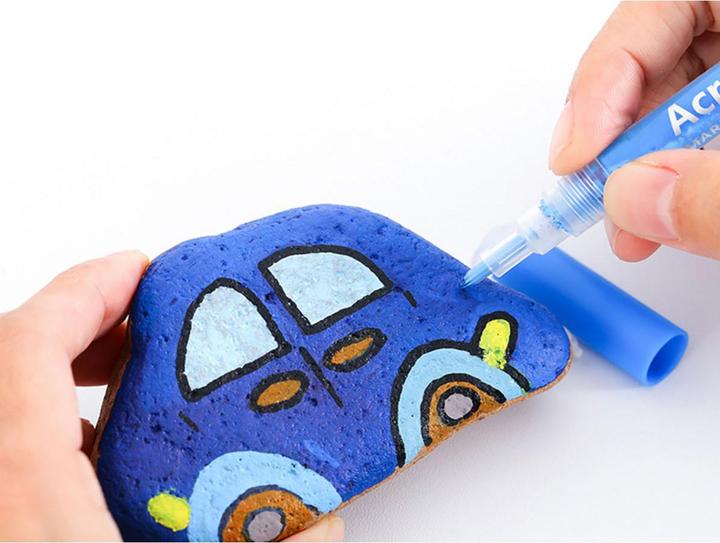 Actual product image VR Shinecon Set of 12 acrylic markers (Colored, 12 x)