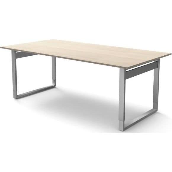 Kerkmann, Schreibtisch, Schreibtisch Form5 XL Bügel-Gestell 200x100x68-82cm ahorn