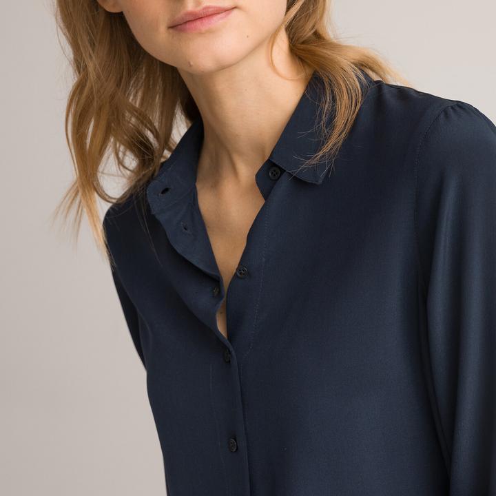 Produktbild La Redoute Collections Seidenbluse mit langen Ärmeln (40)