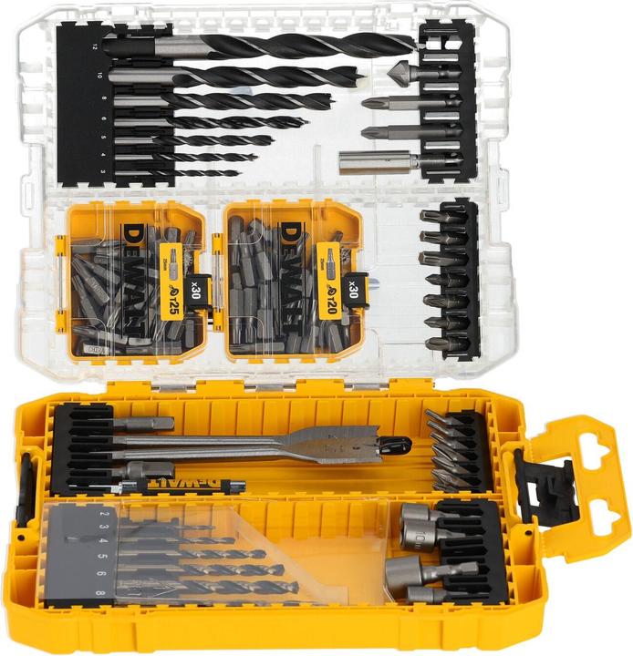 Produktbild DeWalt Bit und Bohrer-Set (Innensechsrund TX, Kreuz Phillips PH, Kreuz Pozidriv PZ)
