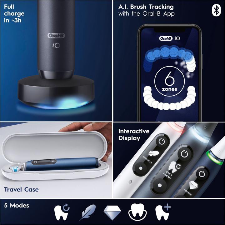 Produktbild Oral-B Eltandbørste iO7S White (Oszillierende Zahnbürste)