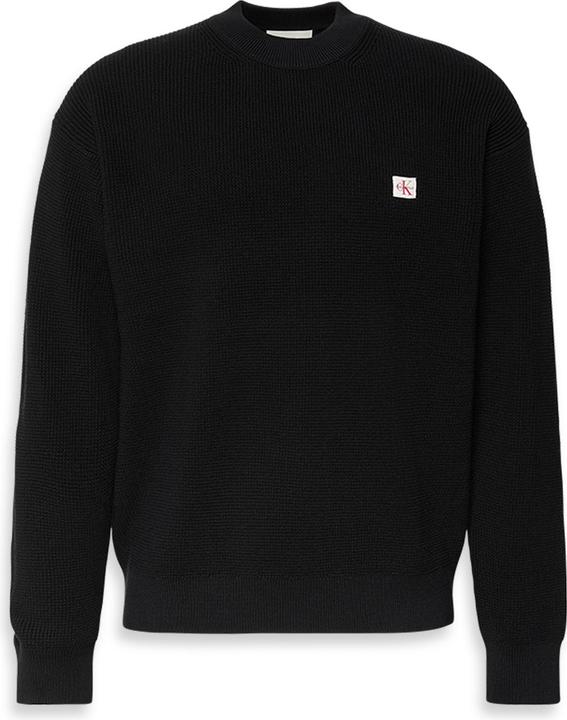 Produktbild Calvin Klein Herren Langarm EZ Baumwolle Waffel CRWNK Pullover 9 LV04RD313G Pullover (XL)