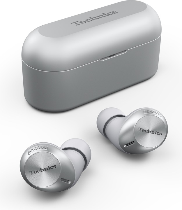 Produktbild Technics EAH-AZ40E-S Kopfhörer & Headset Kabellos im Ohr Calls/Music USB Typ-C Bluetooth Silber (25 h, Kabellos)