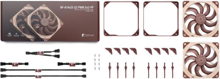 Produktbild Noctua NF-A14x25 G2 PWM Sx2-PP (140 mm, 2 x)