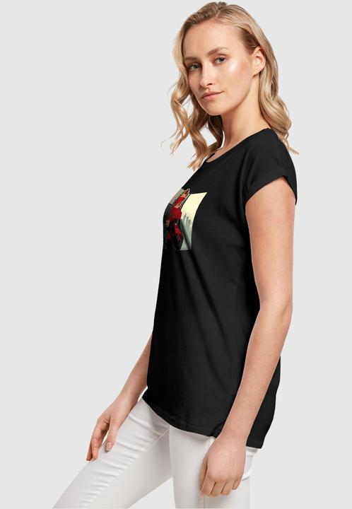 Actual product image Merchcode Laides Grand Red Girl Extended Shoulder Tee - 113369 (S)