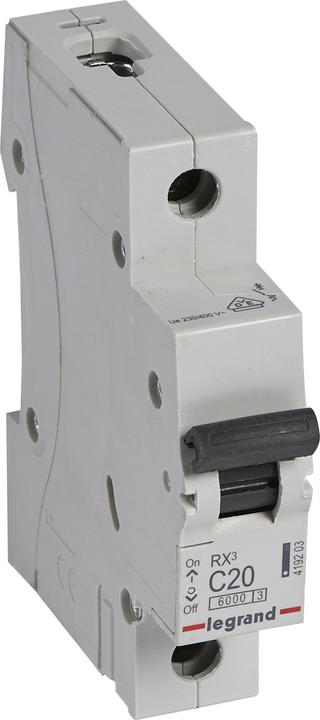 Actual product image Legrand LEG 419203 RX3 LS C20A 1P 6KA 1M