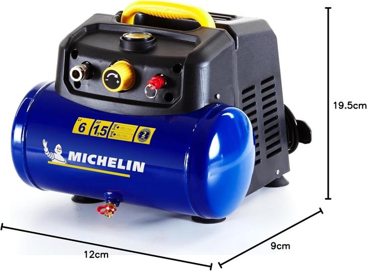 Michelin Compressore d'Aria Portatile MBL6 (6 l, 8 Bar)