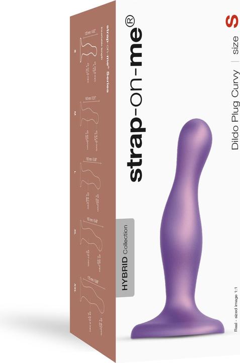 Image du produit Strap-on-me Godemiché Plug Curvy Metallic Purple S