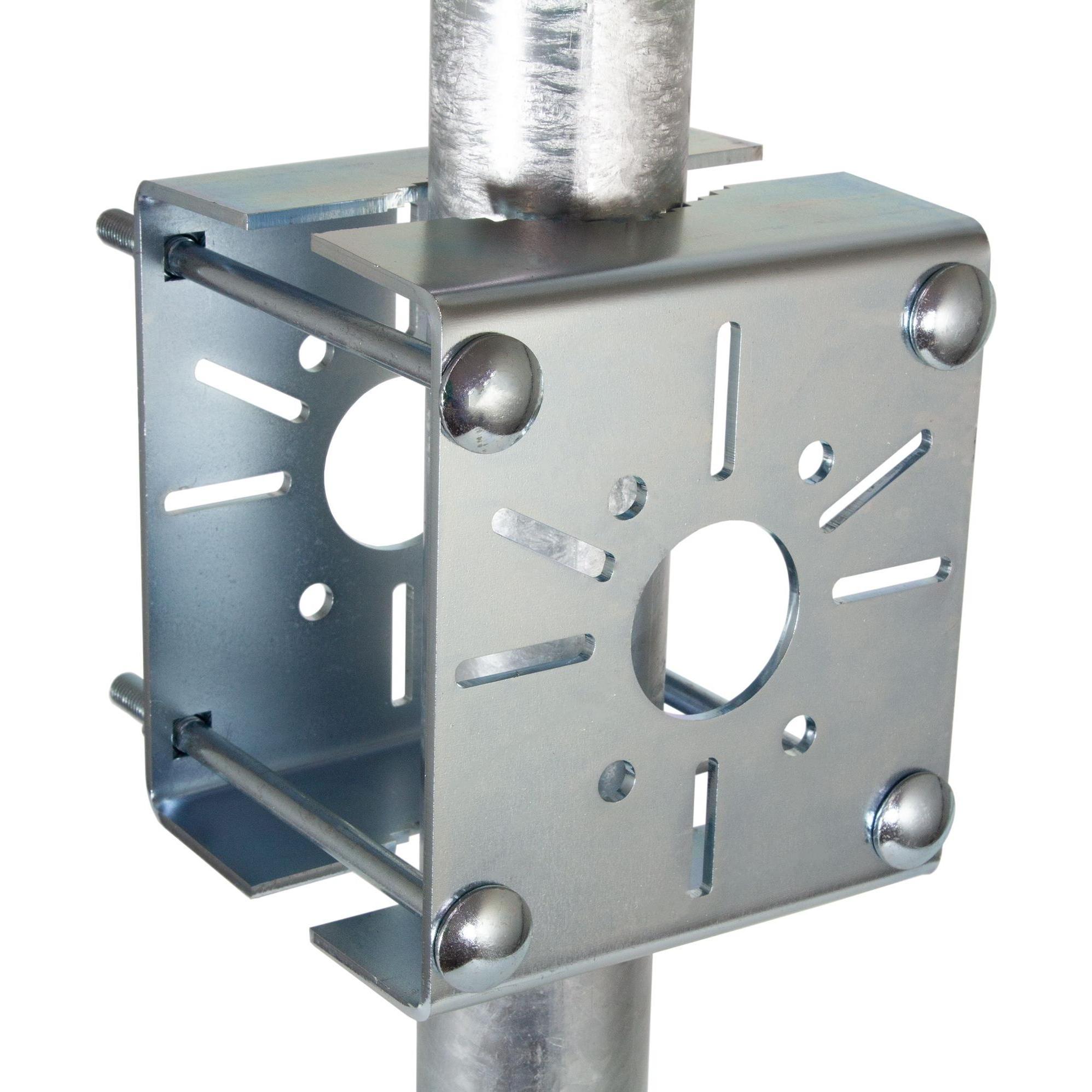 OEM Double-sided IP-Camera Pole Mount, Galvanized 09.106 (Kit di montaggio), Accessori per telecamere di rete