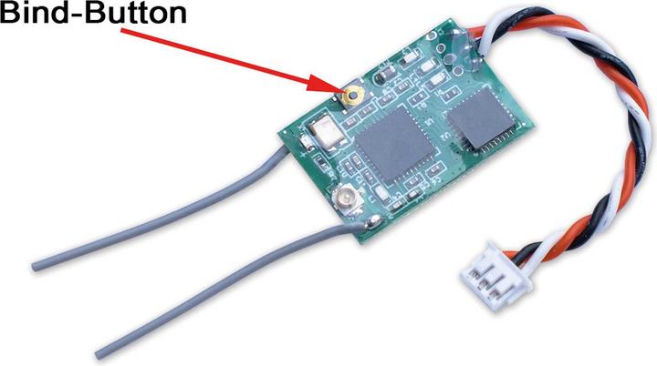 Produktbild OMPHobby Spektrum kompatibler DSM2 / DSMX Satelliten Empfänger # OSHM2345