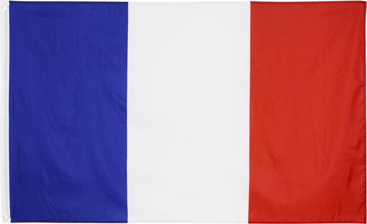 Produktbild Lobwerk Frankreich France Flagge mit Ösen Fahne 150x90 Metalösen Wetterfest Fahnenmast (90 x 150 cm)