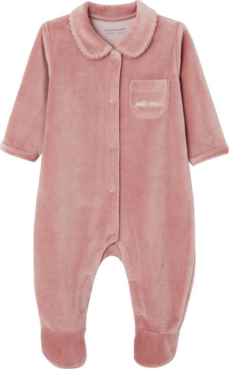 Actual product image Vertbaudet 2-pack baby velvet romper Oeko-Tex (74)