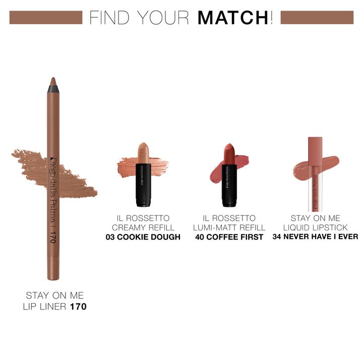 Actual product image Diego dalla Palma Stay On Me Lip Liner Long Lasting Lip Pencil 170 Contouring - 1.2g (170)