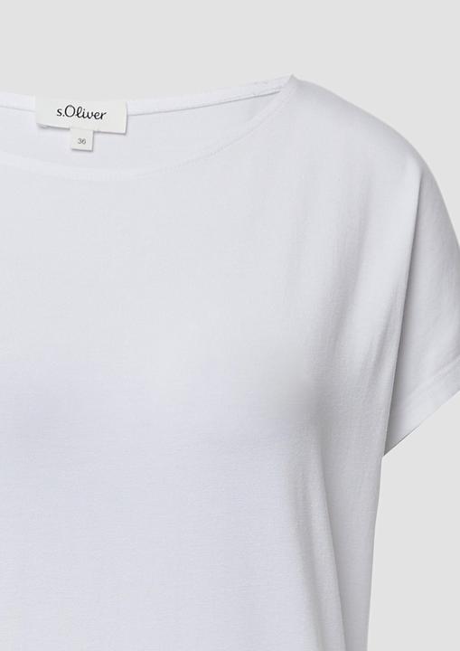 Produktbild S.Oliver T-Shirt Fliessendes Jersey-Shirt mit überschnittenen Schultern (36)
