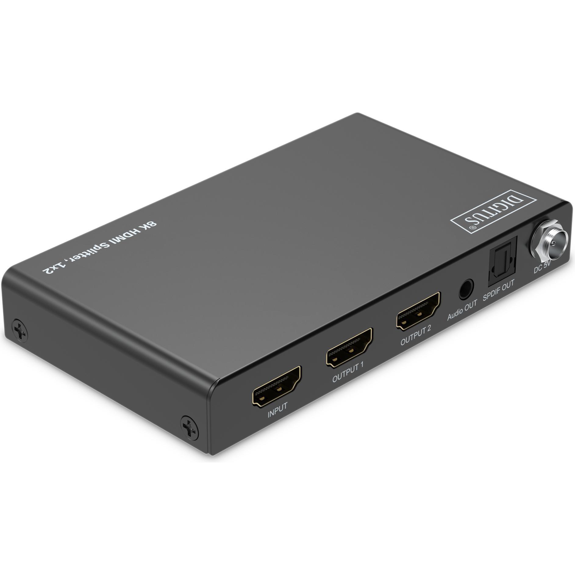 Digitus 8K HDMI Splitter, 1x2, Switch Box