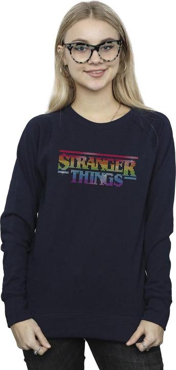 Immagine prodotto Netflix Stranger Things Rainbow Dot Logo Felpa Donna (XL)
