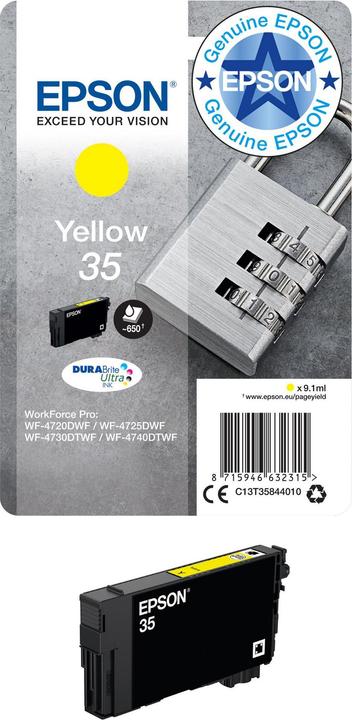 Produktbild Epson 35 DuraBrite Ultra (Y)