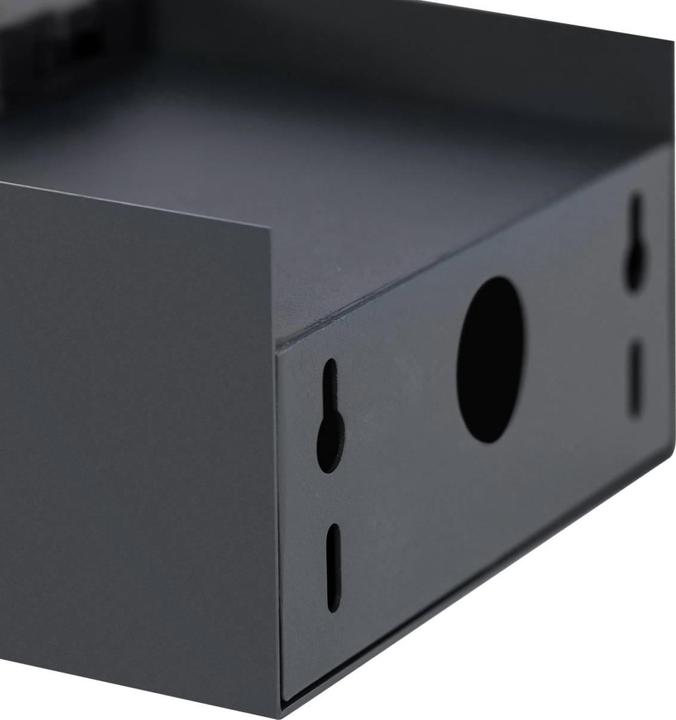 Image du produit Grafner Colonne de prises noire avec 4 prises extérieures en acier inoxydable colonne d'énergie pour prises