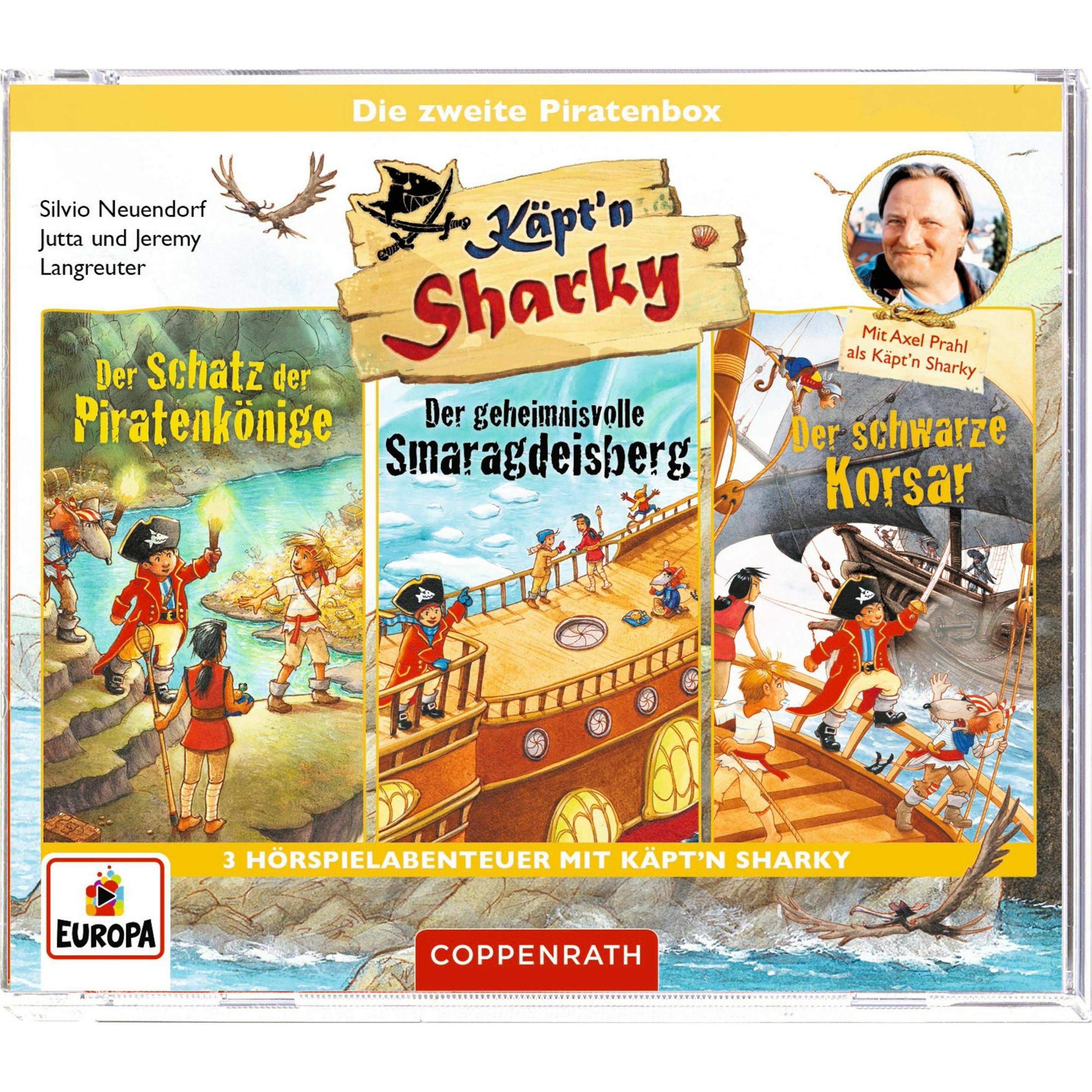 Sony Music Die zweite Piratenbox (Jutta Langreuter, Käpt'n Sharky, Silvio Neuendorf, Jeremy Langreuter, Deutsch) (50036408)